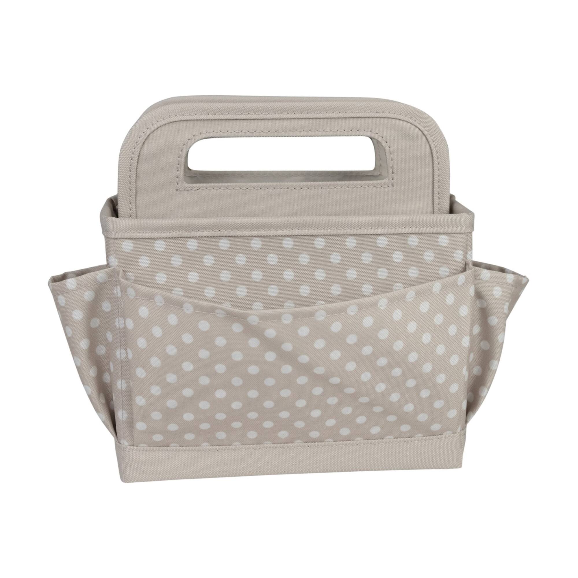 Everything Mary Tan Dots Collapsible Craft Caddy